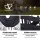 Gardeon Hammock Chair with Steel Stand, Polyester Cotton, 150x90cm, Grey, Indoor/Outdoor, 360° Rotation, 120kg Capacity