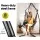 Gardeon Hammock Chair with Steel Stand, Polyester Cotton, 150x90cm, Grey, Indoor/Outdoor, 360° Rotation, 120kg Capacity