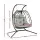 Gardeon 2-Seater Outdoor Swing Chair with Stand Cushion 200kg Adjustable Chains Indoor Outdoor Dark Grey
