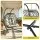 Gardeon 2-Seater Outdoor Swing Chair with Stand Cushion 200kg Adjustable Chains Indoor Outdoor Dark Grey