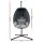 Gardeon Grey Outdoor Foldable Egg Swing Chair with 360° Rotation, UV-Resistant Canopy, and Plush Cushion, 150kg Capacity