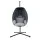 Gardeon Grey Outdoor Foldable Egg Swing Chair with 360° Rotation, UV-Resistant Canopy, and Plush Cushion, 150kg Capacity