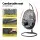 Gardeon Outdoor Egg Swing Chair - Black Wicker Rattan Pod with Stand, 360° Rotatable, 150kg Capacity, Removable Cushion
