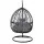 Gardeon Outdoor Egg Swing Chair - Handcrafted Wicker Rattan, 360° Rotatable, Grey, 150kg Capacity, UV-Resistant Cushion