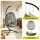 Gardeon Outdoor Swing Chair with Stand 150kg Foldable PE Rattan Cushion Height Adjustable Outdoor Handcrafted Grey
