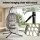 Gardeon Outdoor Swing Chair with Stand 150kg Foldable PE Rattan Cushion Height Adjustable Outdoor Handcrafted Grey