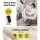 Gardeon Outdoor 360° Rotating Egg Swing Chair, Handcrafted Wicker, UV-Resistant, Steel Frame, 150kg Capacity, Latte