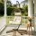 Gardeon Foldable Outdoor Swing Chair with Stand 150kg Adjustable Chain Rattan Cushion Indoor Outdoor Latte