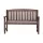 Gardeon 2-Seater Wooden Garden Bench - Durable Fir Wood, 300kg Capacity, Weather-Resistant, Brown Finish, 120cm