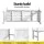 Gardeon 2-Seater Outdoor Wooden Garden Bench - White Fir Wood, Weather-Resistant, 300kg Capacity, Elegant Jali Design
