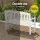 Gardeon 2-Seater Outdoor Wooden Garden Bench - White Fir Wood, Weather-Resistant, 300kg Capacity, Elegant Jali Design