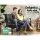 Gardeon 4-Piece Rattan Outdoor Sofa Set with UV-Resistant Wicker, Steel Frame, Cushions, and Tempered Glass Table