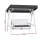 Gardeon Outdoor Wooden 3-Seater Swing Chair with Adjustable Canopy & Cushions, Water-Resistant, 187.5x112x169cm, White