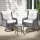 Gardeon 3PC Grey Wicker Bistro Set: Swivel Chairs & Table, UV-Resistant Cushions, Steel Frame, Indoor/Outdoor Use