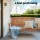 Gardeon Wooden Porch Swing Chair, 2-Seater, Teak Finish, 300kg Capacity, Indoor/Outdoor Use, Easy Assembly, 119x65x55cm