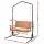 Gardeon Wooden 2-Seater Swing Chair with Stand Teak Finish 200kg Capacity Hanging Patio Seat for Two Adults