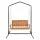 Gardeon Wooden 2-Seater Swing Chair with Stand Teak Finish 200kg Capacity Hanging Patio Seat for Two Adults