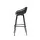 Gardeon 4-Piece Outdoor Bar Stools - UV-Resistant Polypropylene Seats, Metal Frame, Adjustable Feet - Black, 100cm High