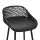 Gardeon 4-Piece Outdoor Bar Stools - UV-Resistant Polypropylene Seats, Metal Frame, Adjustable Feet - Black, 100cm High