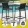 Gardeon 2PC Outdoor Bar Stools - Steel Frame, Textilene Mesh, Black, 114cm H, UV-Resistant, Weatherproof, Patio Chairs