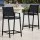 Gardeon 2PC Outdoor Bar Stools - Steel Frame, Textilene Mesh, Black, 114cm H, UV-Resistant, Weatherproof, Patio Chairs