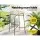 Gardeon 3-Piece Outdoor Bar Set: UV-Resistant Wicker, Tempered Glass Table, Adjustable Feet, Steel Frame, Easy Assembly