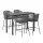Gardeon 5-Piece Outdoor Bar Set | Handwoven Rope Chairs & Powder-Coated Steel Table | Water-Resistant Cushions | Seats 4