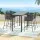 Gardeon 5-Piece Outdoor Bar Set | Handwoven Rope Chairs & Powder-Coated Steel Table | Water-Resistant Cushions | Seats 4