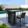 Gardeon 3-Piece Outdoor Bar Set: Wicker Table & Chairs with Cushions, Tempered Glass Top, Weather-Resistant Frame