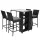 Gardeon 5-Piece Outdoor Bar Set - Stylish PE Wicker Design with Tempered Glass Table & Cushions for Patio Dining