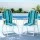 Gardeon Outdoor Folding Chair Set 2x Steel Frame, 150kg Capacity, UV Resistant, 48x46x76.5cm, Blue/White