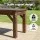Gardeon 150cm Garden Bench 300kg Backless Solid Fir Wood Rustic Slatted Outdoor Seating Brown