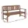 Gardeon Natural Fir Wood Garden Bench - 3-Seat Patio Furniture, Rustic Design, Weather-Resistant, 142x62x88cm