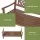 Gardeon Natural Fir Wood Garden Bench - 3-Seat Patio Furniture, Rustic Design, Weather-Resistant, 142x62x88cm