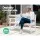 Gardeon 5FT White Wooden Garden Bench, 3-Seater Patio Furniture, Durable Fir Wood, 360kg Capacity, Weather-Resistant