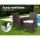 Gardeon 3PC Outdoor Bistro Set: Brown Wicker Patio Furniture with Cushioned Chairs & Glass Top Table, Weather-Resistant