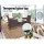 Gardeon 3PC Outdoor Bistro Set: Brown Wicker Patio Furniture with Cushioned Chairs & Glass Top Table, Weather-Resistant
