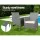 Gardeon 3PC Outdoor Bistro Set - Grey Wicker Chairs & Table with Cushions, Steel Frame, UV & Weather Resistant