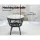 Gardeon 3PC Bistro Set - Black Outdoor Rattan Furniture with Cushioned Chairs & Tempered Glass Table, Weather-Resistant
