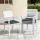Gardeon 4 Piece Outdoor Dining Chairs Stackable Powder-Coated Aluminium Set White with Removable Cushion Covers