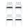 Gardeon 4 Piece Outdoor Dining Chairs Stackable Powder-Coated Aluminium Set White with Removable Cushion Covers