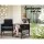 Gardeon 2PC Outdoor Wicker Dining Chairs - UV-Resistant, High-Density Foam Cushions, Powder-Coated Steel Frame