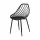 Gardeon 4PC Black Outdoor Dining Chairs - Weather & UV-Resistant, Metal Legs, PP Frame, 40.5x48x83.5cm, Indoor