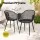 Gardeon 4PC Black Outdoor Dining Chairs, Water & UV-Resistant, PP Frame, Easy Clean, Indoor/Outdoor Use