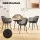 Gardeon 4PC Black Outdoor Dining Chairs, Water & UV-Resistant, PP Frame, Easy Clean, Indoor/Outdoor Use