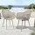 Gardeon 4PC Outdoor Dining Chairs - UV & Water-Resistant PP Lounge, Coffee Colour, Easy Clean, Indoor/Outdoor Use