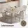 Gardeon 4PC Outdoor Dining Chairs - UV & Water-Resistant PP Lounge, Coffee Colour, Easy Clean, Indoor/Outdoor Use