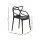 Gardeon Stackable Outdoor Dining Chairs - 4PC Set, Lightweight & UV-Resistant, Black Polypropylene, No Assembly Needed