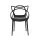 Gardeon Stackable Outdoor Dining Chairs - 4PC Set, Lightweight & UV-Resistant, Black Polypropylene, No Assembly Needed