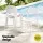 Gardeon 4PC White Stackable Outdoor Dining Chairs - Water & UV-Resistant PP, 44x48x82.5cm, Indoor/Outdoor Use